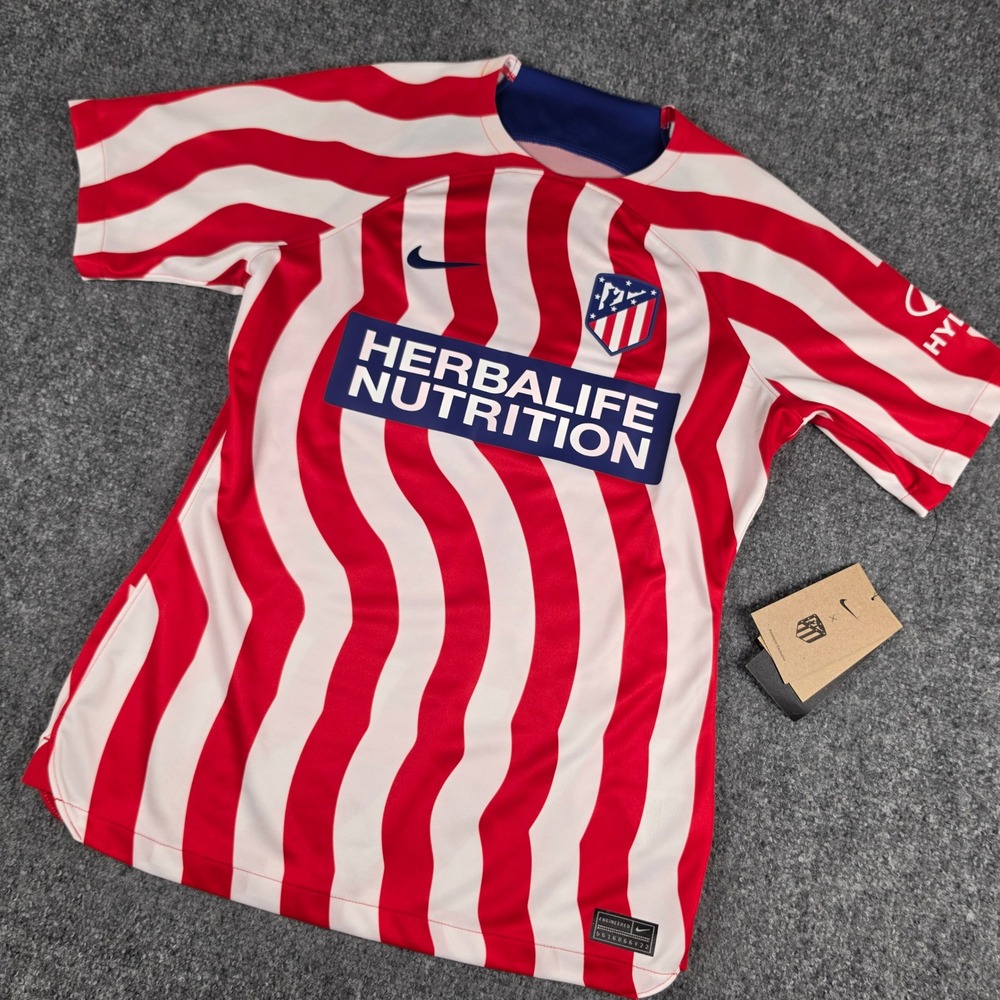 Nike Atletico Madrid Jersey Womens M Red White Sumner 18 Soccer DJ7765-100 NWT